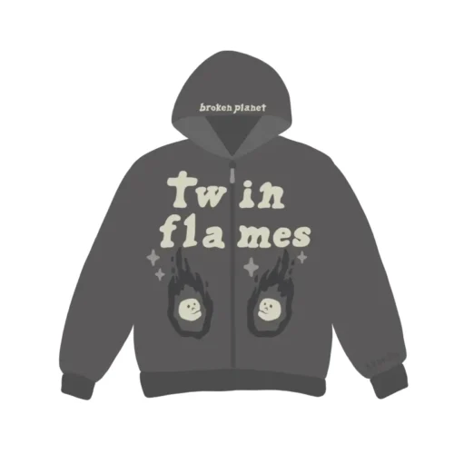 Broken Planet Twin Flames Zip Up Hoodie (1)